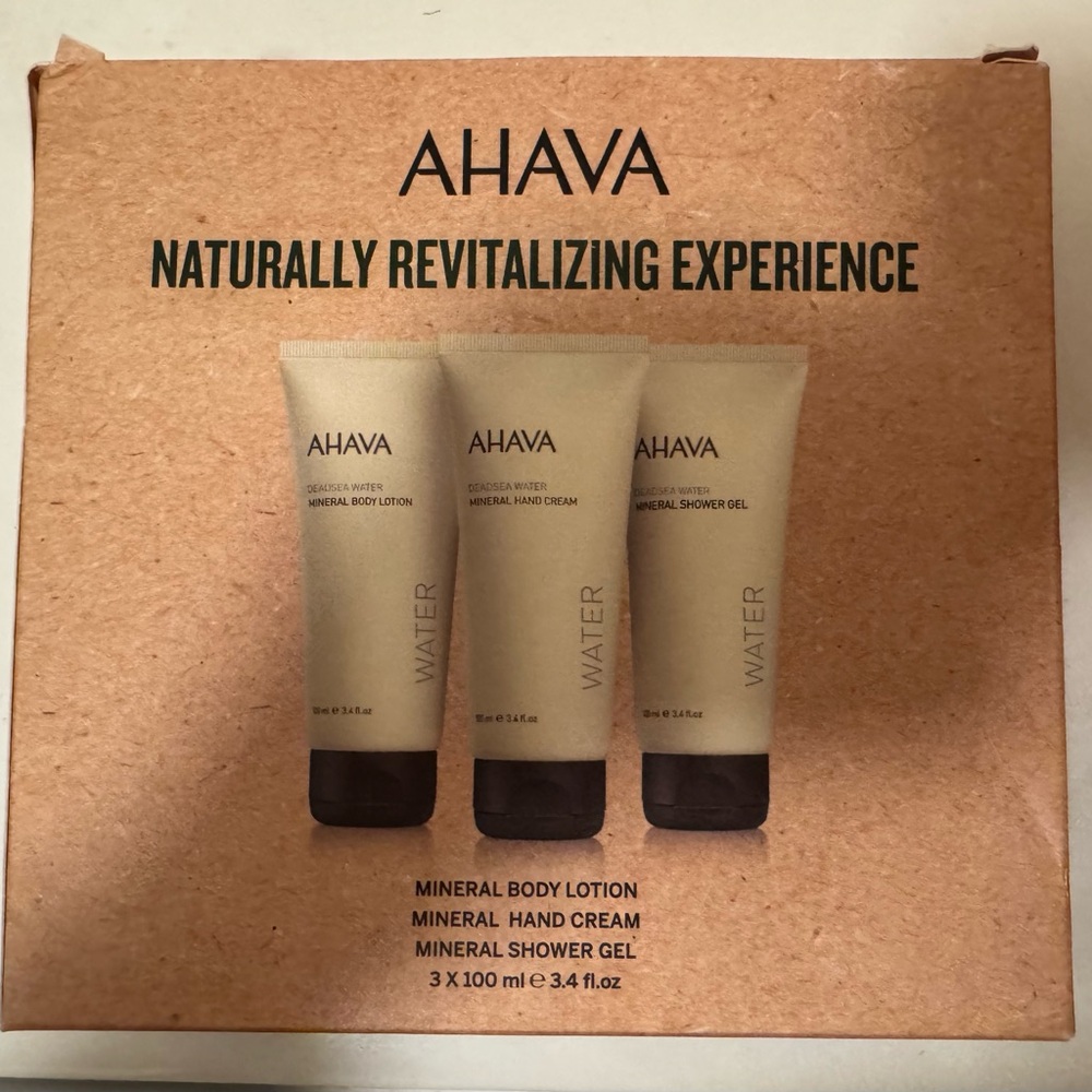 NEW Ahava Mineral Shower Gel and Lotion Set